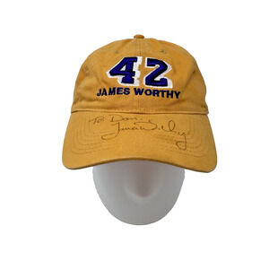 Rare Vintage Los Angeles Lakers James Worthy #42 Cap, Autographed "To Dan"